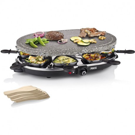 Raclette et pierre à cuire ovale 8 poêlons 1200 W – 162720 Tunisie