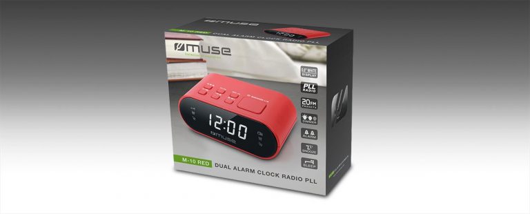 Radio-réveil MUSE M-10RED – Rouge