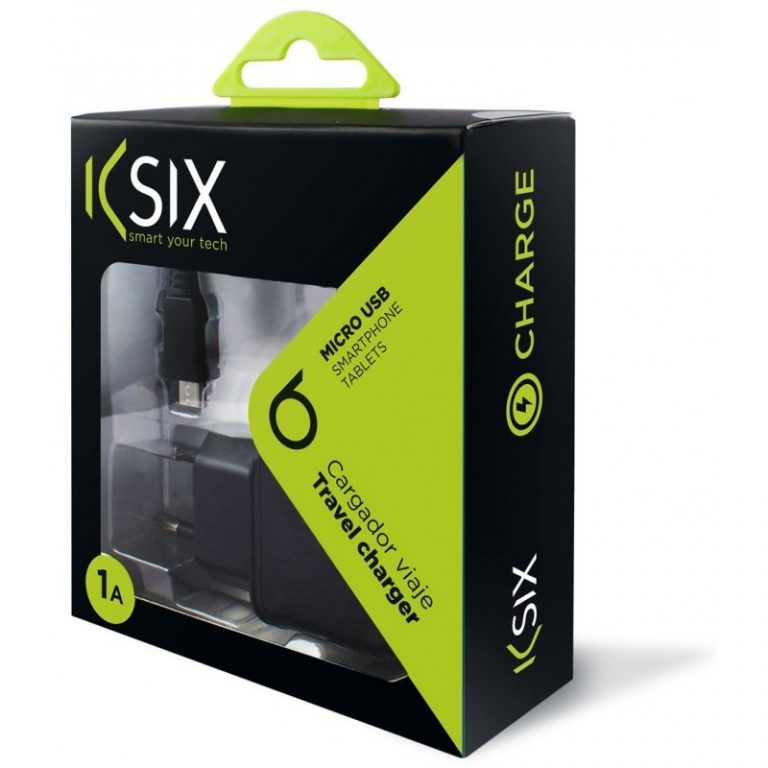 Chargeur Secteur KSIX Micro USB / Noir