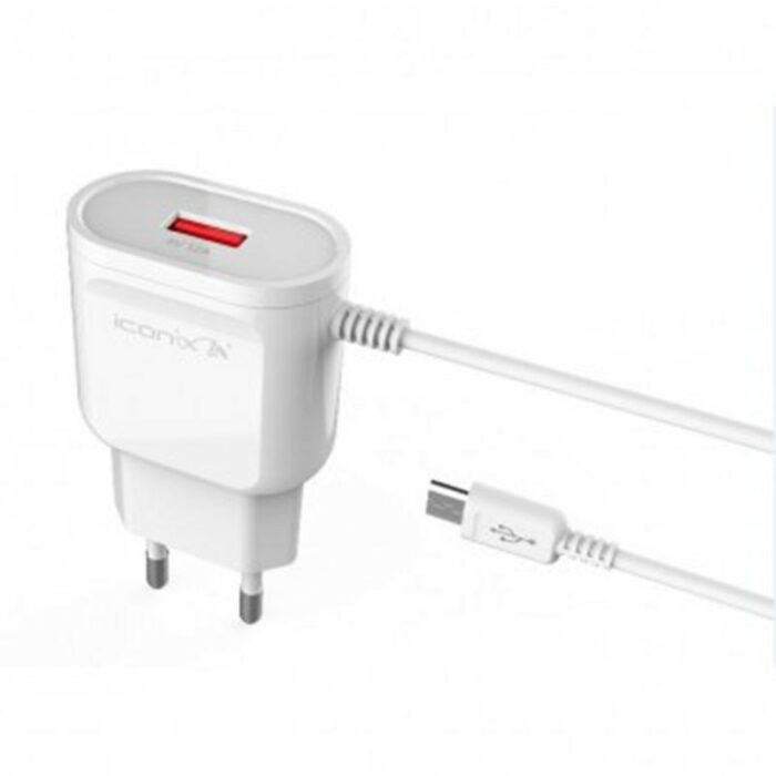 Chargeur ICONIX rapide micro-Lumineux-1.5A- Blanc Tunisie