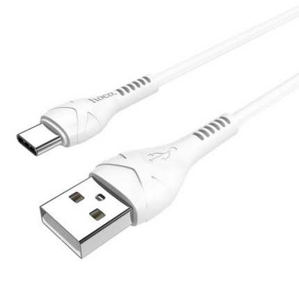 Câble USB HOCO X37 2.1A Pour Type C 1.2m – Blanc Tunisie