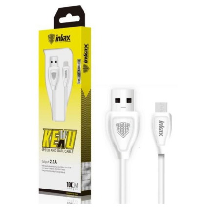 Câble USB vers Micro USB Inkax CK-22 2.1A / 1M / Blanc Tunisie