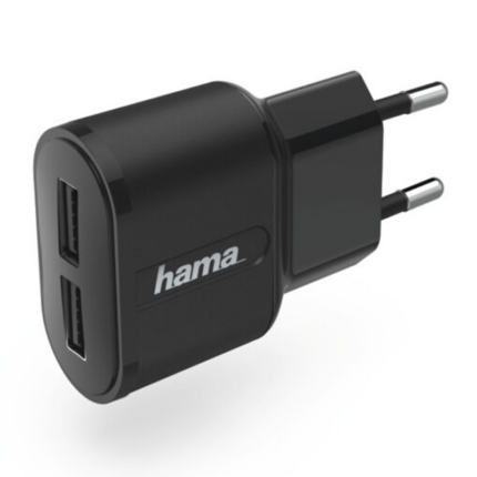 Chargeur Hama 2 ports USB 2,4A Noir Tunisie