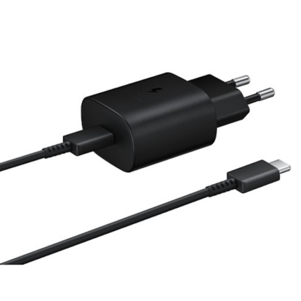 Chargeur Samsung ultra rapide 25W PD ADAPTER BLACK+ CABLE Tunisie