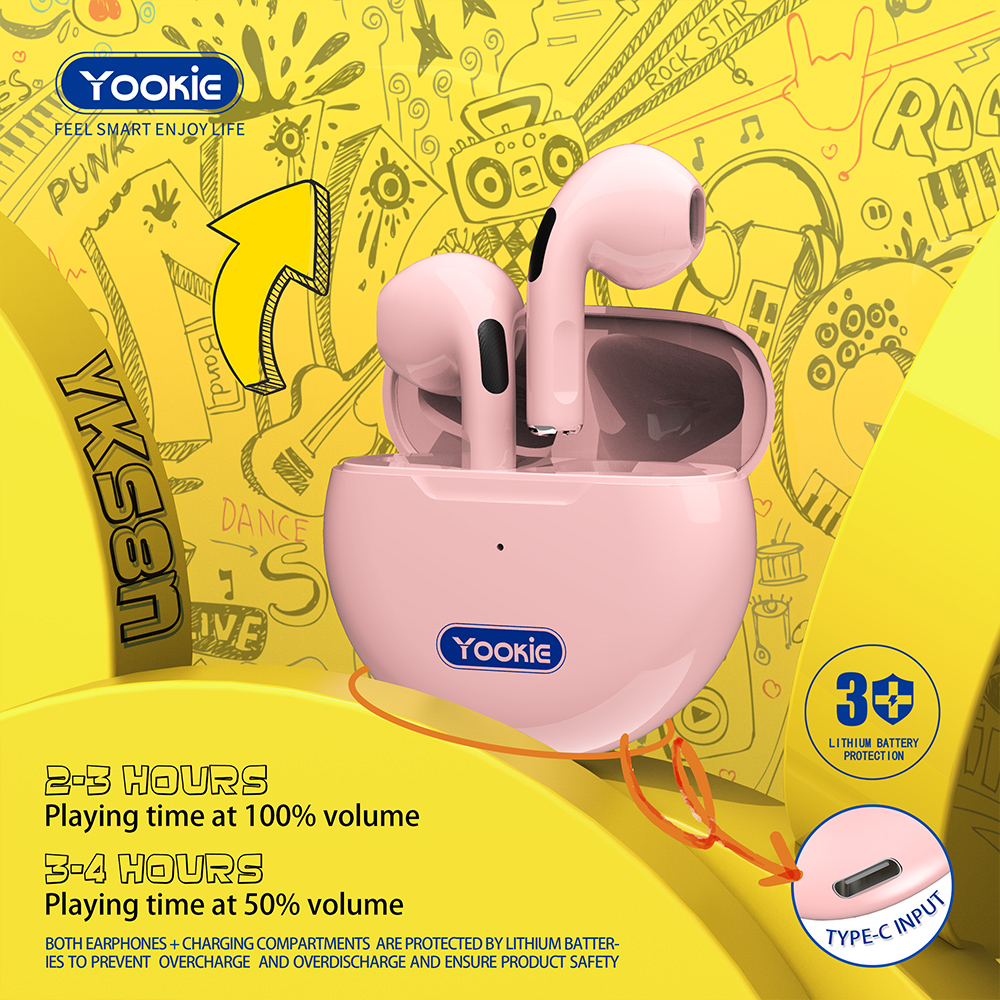 YooKie Ecouteur Bluetooth Sport YKS8N -Tactile