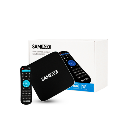 Box Android Sambox KM22 4K 2 Go 16 Go + 12 Mois IPTV Tunisie