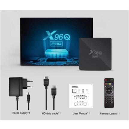 Box TV Android X96Q PRO 2Go 16Go + Abonnement IPTV 12 Mois Tunisie