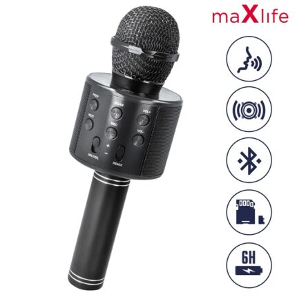 Microphone Maxlife MX-300 avec Haut-Parleur  bluetooth-Noir Tunisie