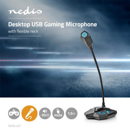 Microphone Gaming Nedis – GMICGU100BK Tunisie