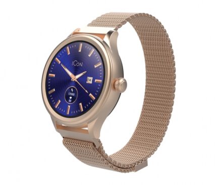Montre Connecté Forever Amoled Icon AW-100 Or Rose Double Ceinture Tunisie