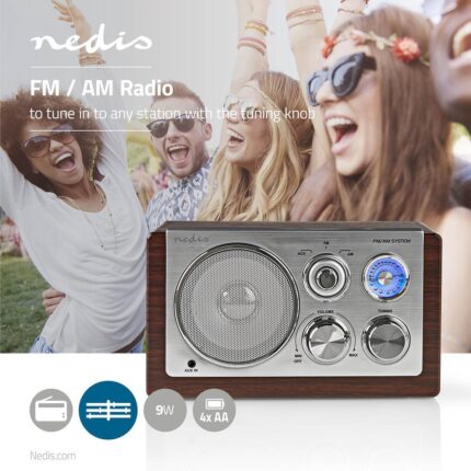 Radio FM Nedis 3 W – RDFM5100BN Tunisie