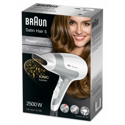 Sèche-Cheveux Braun Satin Hair 5 Power Perfection HD580 2500W Tunisie