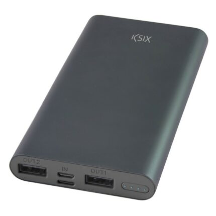 Power Bank Ksix 10000mAh + Cable Micro USB – Noir Tunisie