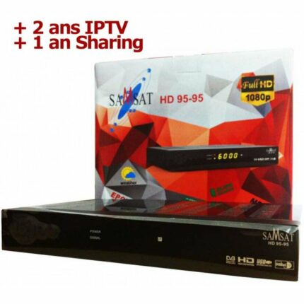 Récepteur SAMSAT 9595 HD – 2 Ans IPTV + 1 an Sharing Tunisie