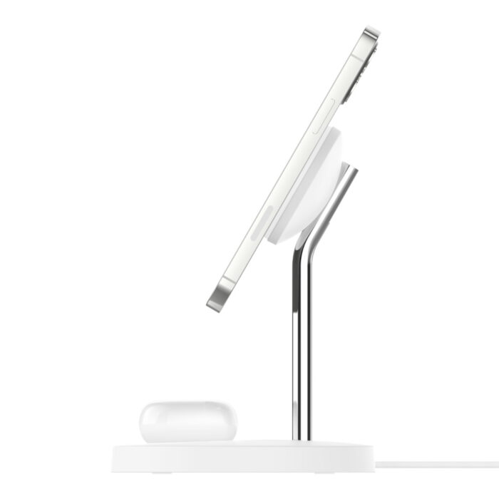 Chargeur Sans Fil BOOST CHARGE™ PRO 2-en-1 15W avec MagSafe Pour Apple iPhone 12 et AirPods, Prise UE Blanc – WIZ010VFWH Tunisie