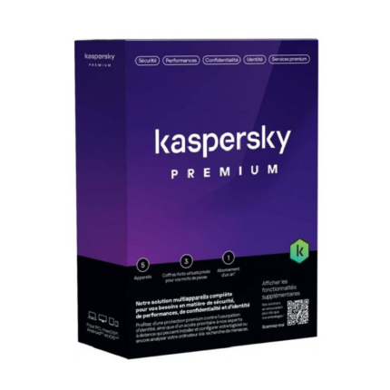 Antivirus Kaspersky Premium 5 Poste – KL10478BEFS-SLIMMAG Tunisie