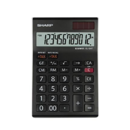 Calculatrice Sharp EL-124T Noir Tunisie