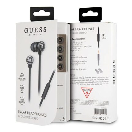Ecouteurs Filaire Guess wire Black & silver Tunisie