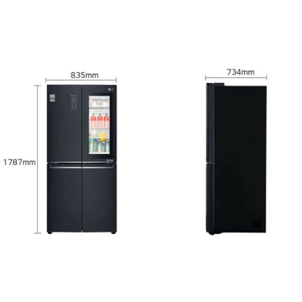 Réfrigérateur Side By Side No Frost LG GC-Q22FTQEL 595 L Noir Tunisie