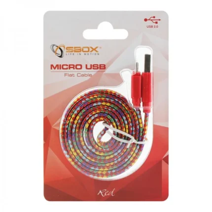 Cable SBOX USB Micro USB M/M 1,5M Color full Blister Tunisie