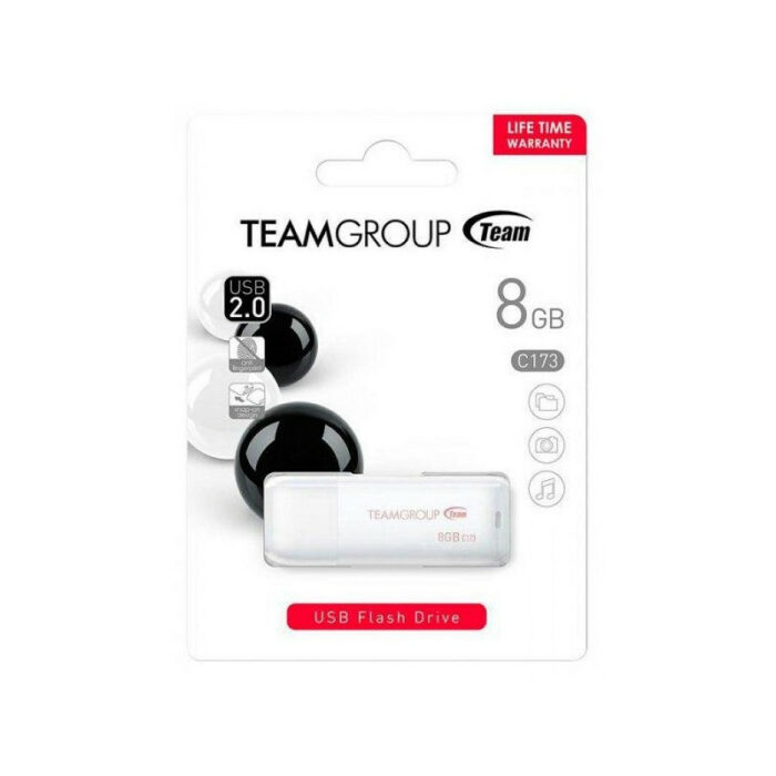 Clé USB Team Group 8 Go USB 2.0 – C173 Blanc – TC1738GW01 Tunisie