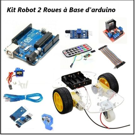 Kit Robot 2 Roues Suiveur à Base d Arduino Uno Tunisie