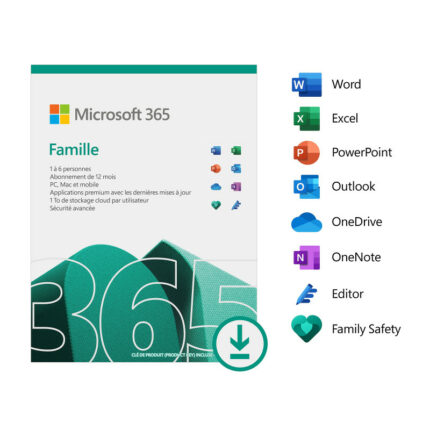 Microsoft 365 Family Esd 6 Utilisateurs Licence Digitale S-6GQ-00087 Tunisie