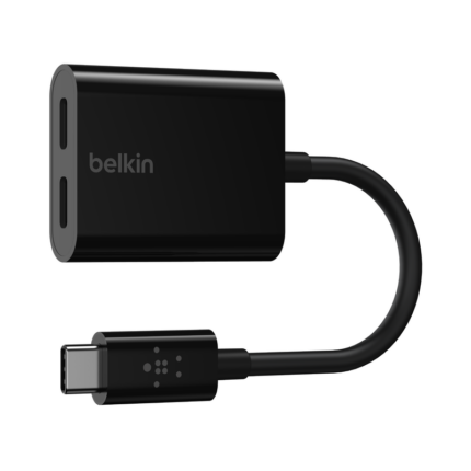 Adaptateur USB-C™ CONNECT™ audio + recharge Belkin – F7U081BTBLK Tunisie
