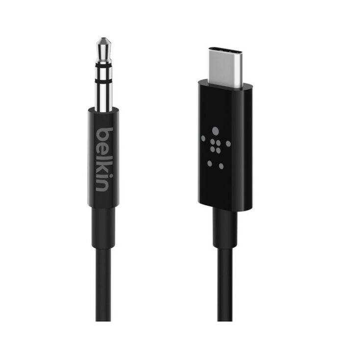 Cable Audio Belkin 3,5 Mm Avec Connecteur USB-C F7U079BT03-BLK Tunisie