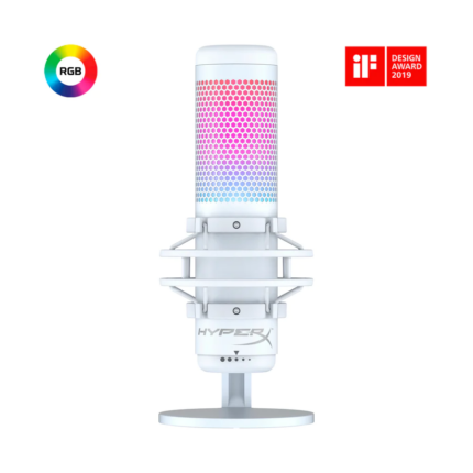 Microphone HyperX QuadCast S RGB – blanc – HMIQ1S-XX-RG/G Tunisie