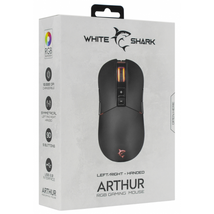 Souris Gamer Filaire White Shark GM-9005 Arthur / Noir / RGB Tunisie