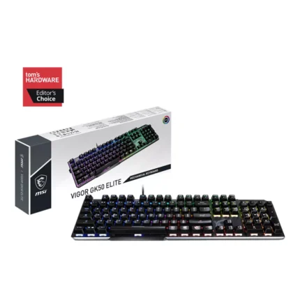 Clavier Gaming Mécanique MSI Vigor GK50 Elite Box White RGB -Noir – S11-04FR231-CLA Tunisie
