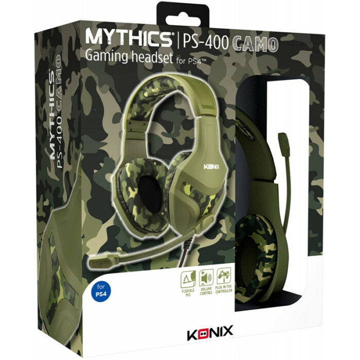 Casque micro Konix gaming Mythics PS 400 Camouflage – 61881105782 Tunisie