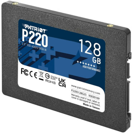 Disque dur interne Patriot SSD P220 SATA III 2.5 128 GO – P220S128G25 Tunisie