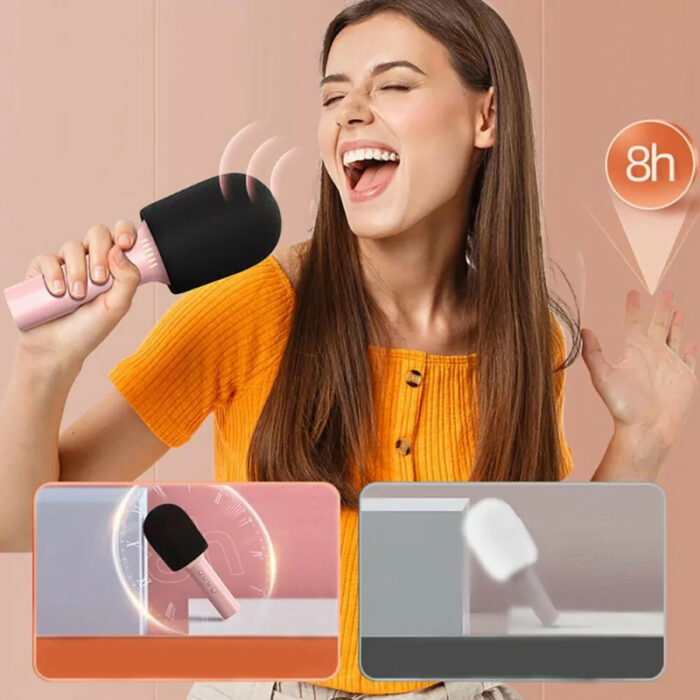 Microphone karaoké Forever Bluetooth BMS-500 – Rose – GSM114942 Tunisie