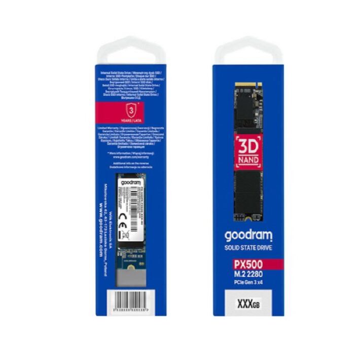 Disque Dur Goodram SSD Px500 Gen2 256Gb M.2 – SSDPRPX500-256-80-G2 Tunisie