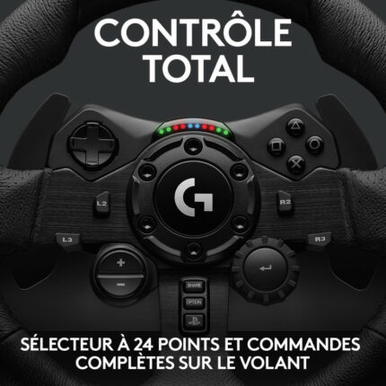 Volant De Course Avec Pédales Logitech G G923 Pour Pc , Playstation 4 Et 5 – Noir Tunisie