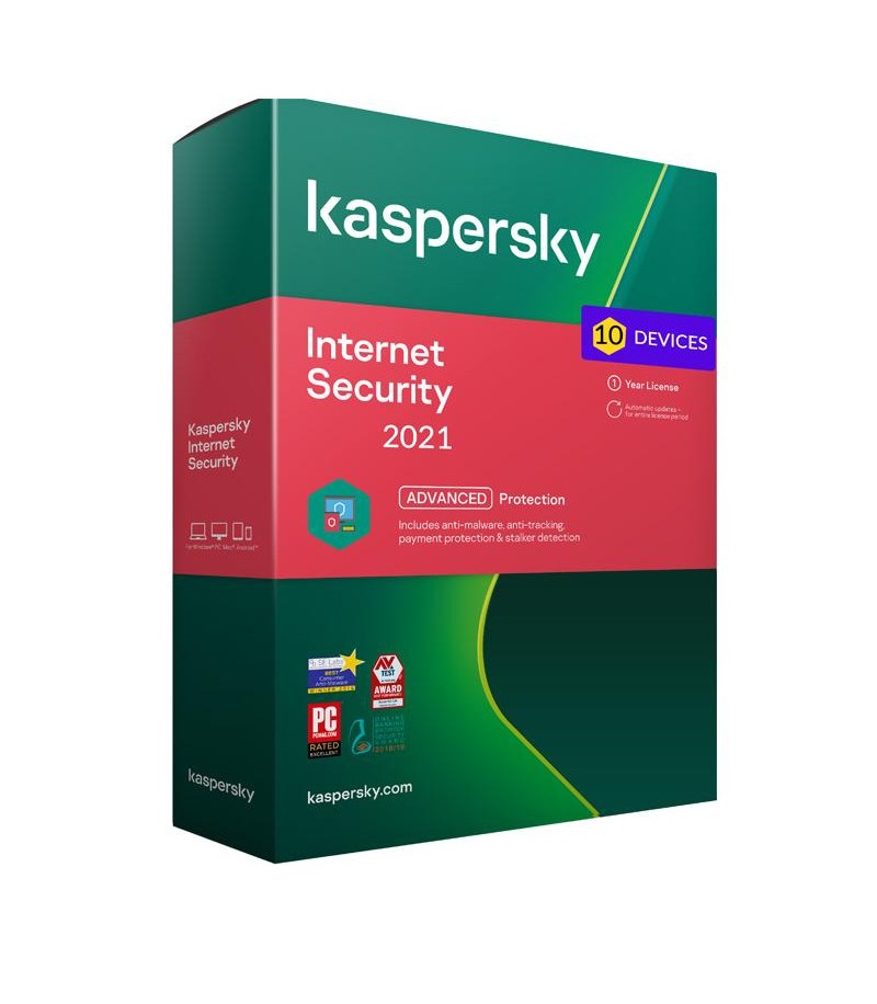 Antivirus-Kaspersky-Internet-Security-2021-10-postes-1-an