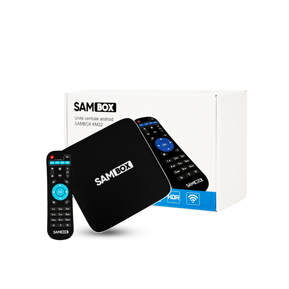 Box-Android-Sambox-KM22-4K-2-Go-16-Go-12-Mois-IPTV-Best-buy-tunisie-prix-tunisie