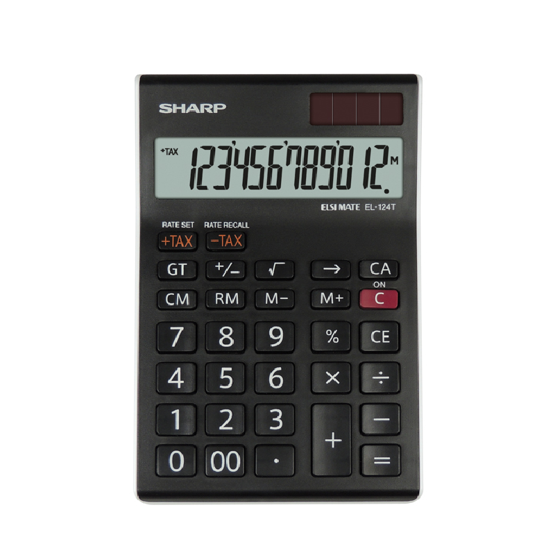 Calculatrice-Sharp-EL-124T-Noir-bestbuytunisie