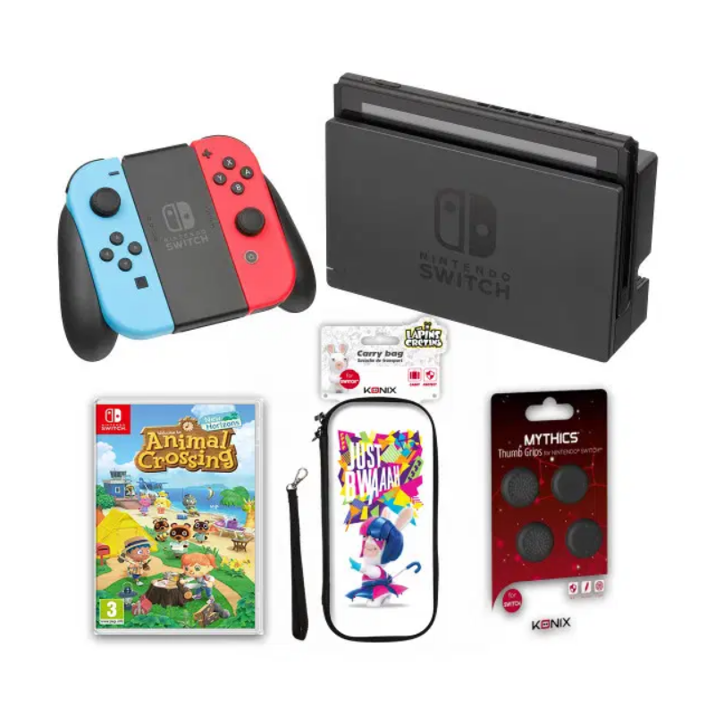 Console-Nintendo-Switch-Joycon-Jeu-Switch-Animal-Crossing-Konix-Appuie-pouces-et-Konix-Bag-Pro-Rabbids-Just-BWAAAH-Best-buy-tunisie-prix-tunisie