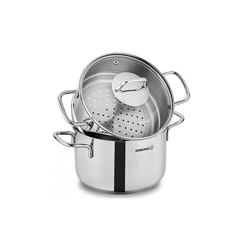 Couscoussier-Perla-Korkmaz-3.8-L-A1521-Inox-bestbuytunisie.prixtunisie.best_-1