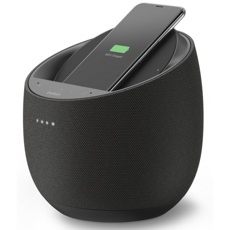 Enceinte-BELKIN-Hi-Fi-connectee-SOUNDFORM™-ELITE-avec-chargeur-a-induction-integre-Noirbestbuytunisieprixtunisiebest_