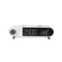 Horloge d’alarme chargeur sans fil Ksix Rétro 10 W Blanc – BXCQI15B Tunisie