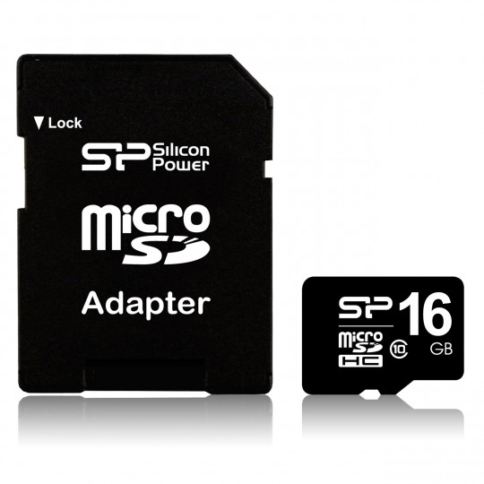 MEMOIRE-MICRO-SDHC-16-GB-ADAPTATEUR-SILICON-POWER-CLASS10