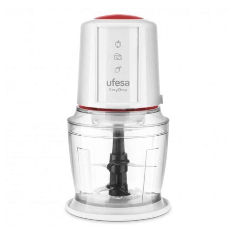 Mini-Hachoir-Chopper-EasyChop-Ufesa-0.8L-500-W-Blanc-Rouge-1