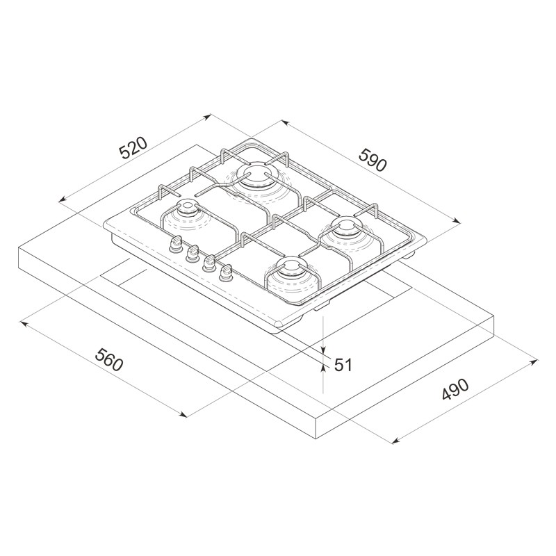 Plaque-de-Cuisson-Focus-F408X-4-Feux-60-cm-Inox-bestbuytunisie.prixtunisie.best2_-1