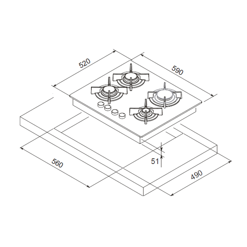 Plaque-de-Cuisson-Focus-F409B-4-Feux-60-cm-Noir-bestbuytunisie.prixtunisie.best2_-1