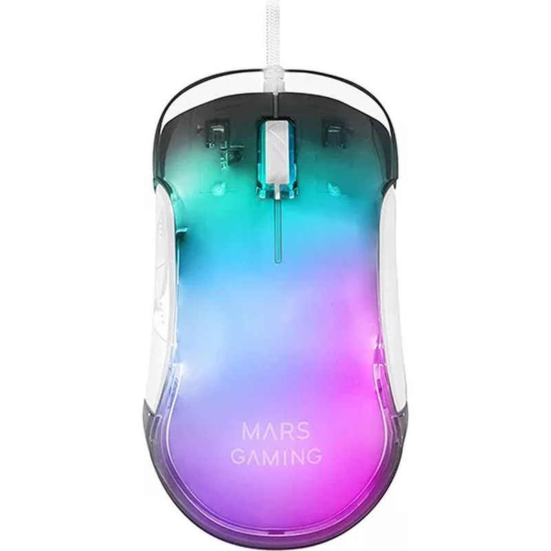 Souris-Gamer-Mars-Gaming-MMGLOW-Blanc