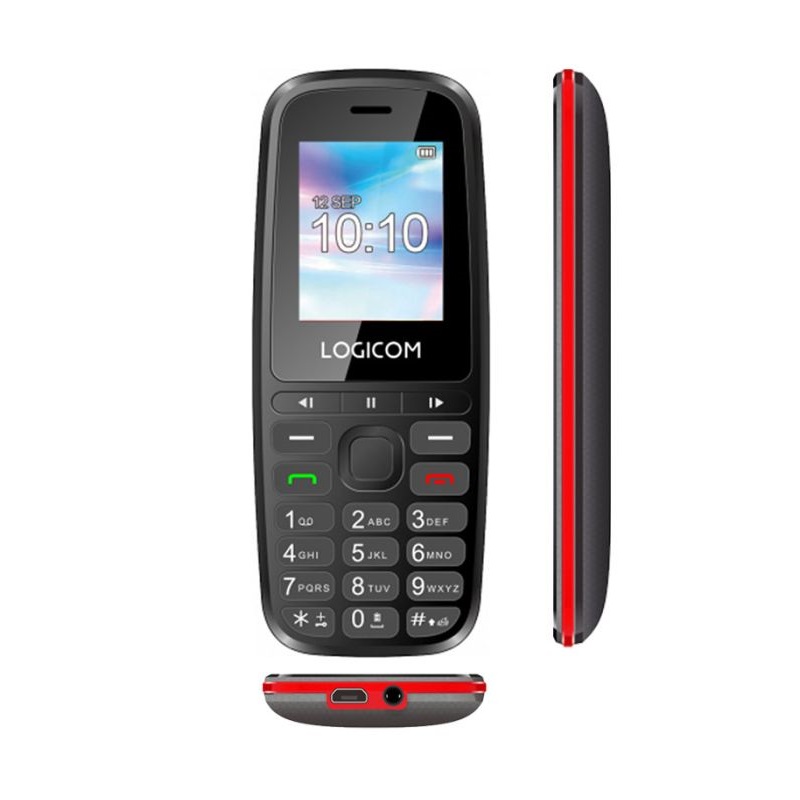 Telephone-Portable-LOGICOM-P-197E-Rouge